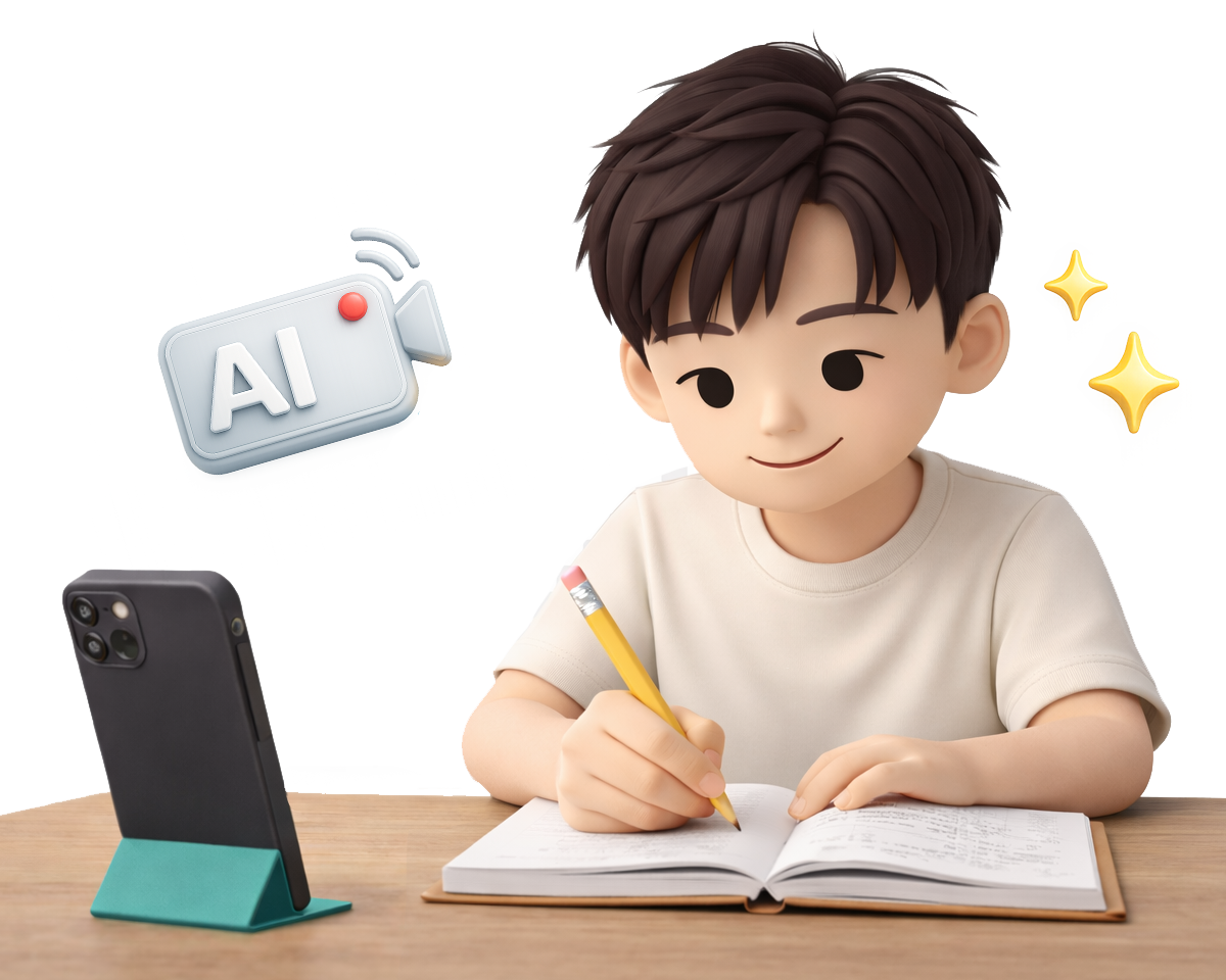 AI集中判定イラスト